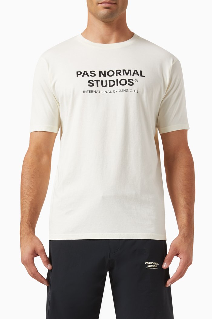 

Off-race Logo T-shirt in Organic Cotton, Neutral