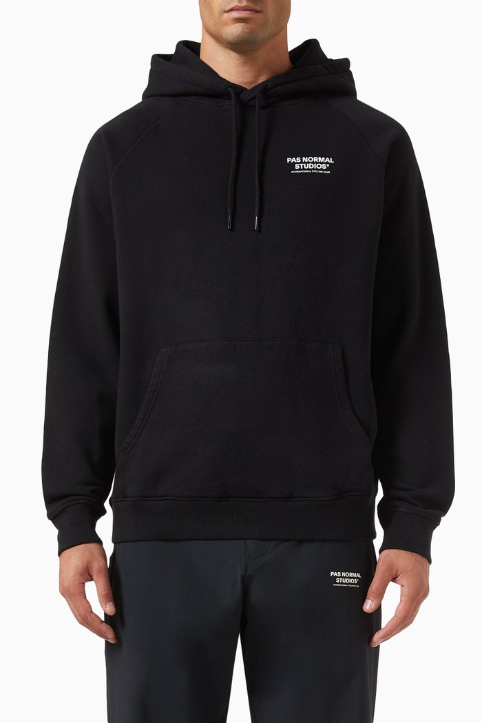 

Off-race PNS Hoodie in Organic Cotton, Black