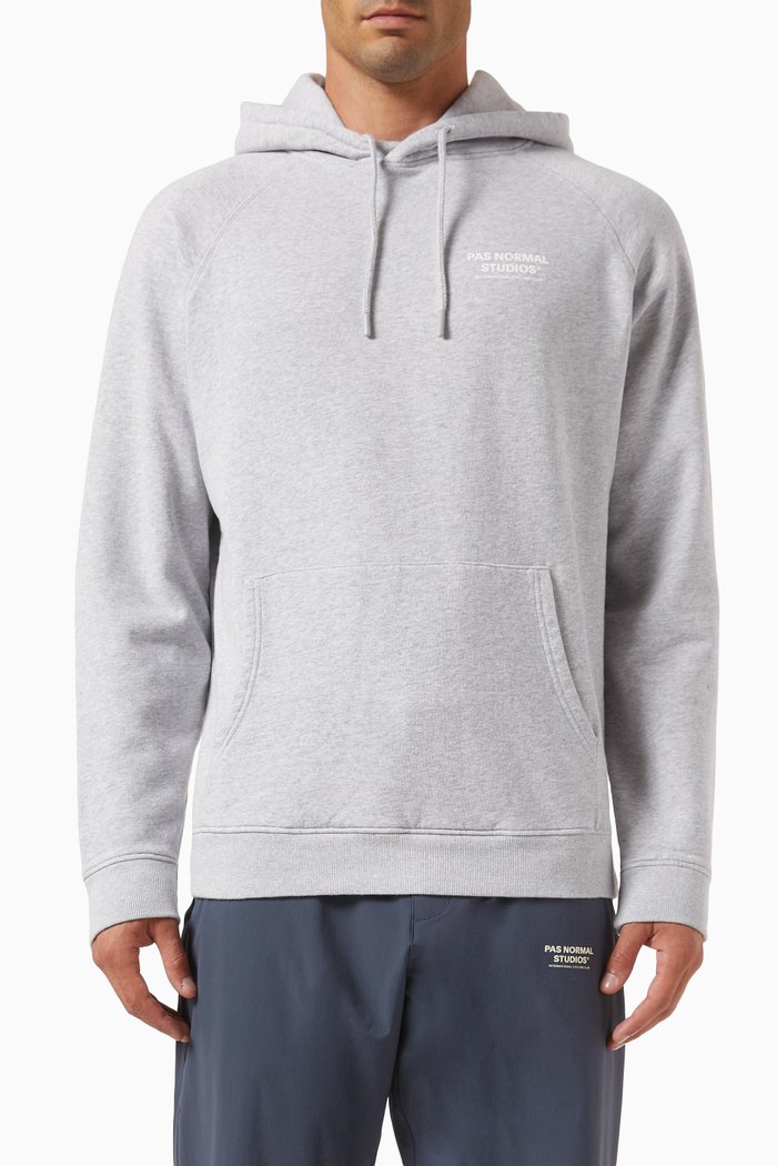 

Off-race PNS Hoodie in Organic Cotton, Grey