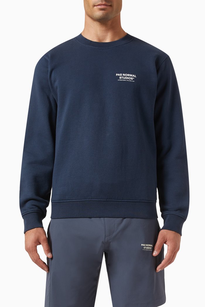 

Off-race PNS Sweatshirt in Organic Cotton, Blue