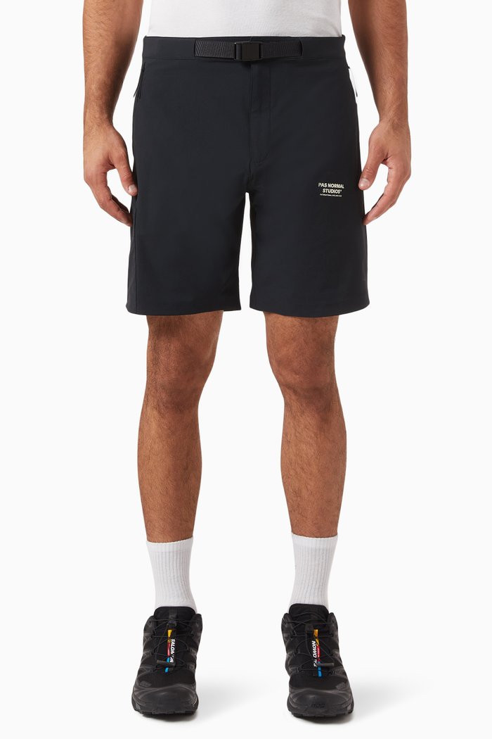 

Off-race Shorts in Stretch Nylon, Black