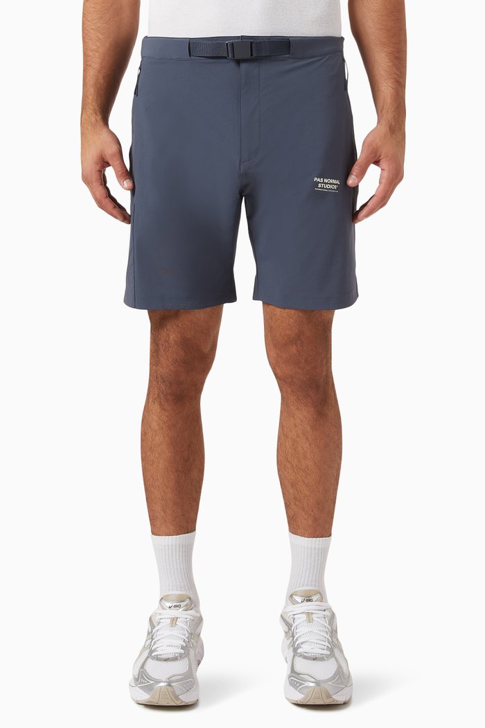 

Off-race Shorts in Stretch Nylon, Blue