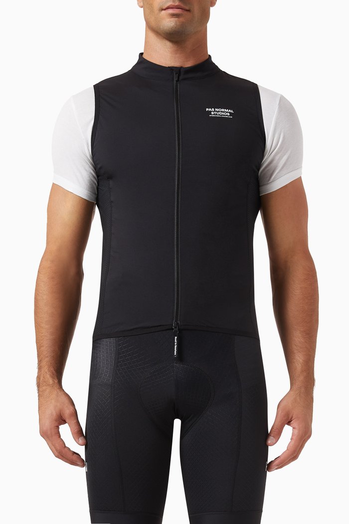 

Mechanism Stow Away Gilet in Nylon, Black