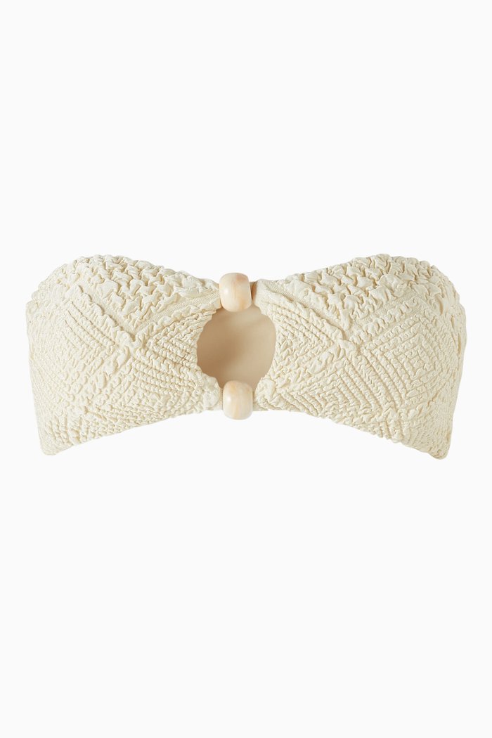 

Cecilia Bikini Top in Stretch Nylon, Neutral