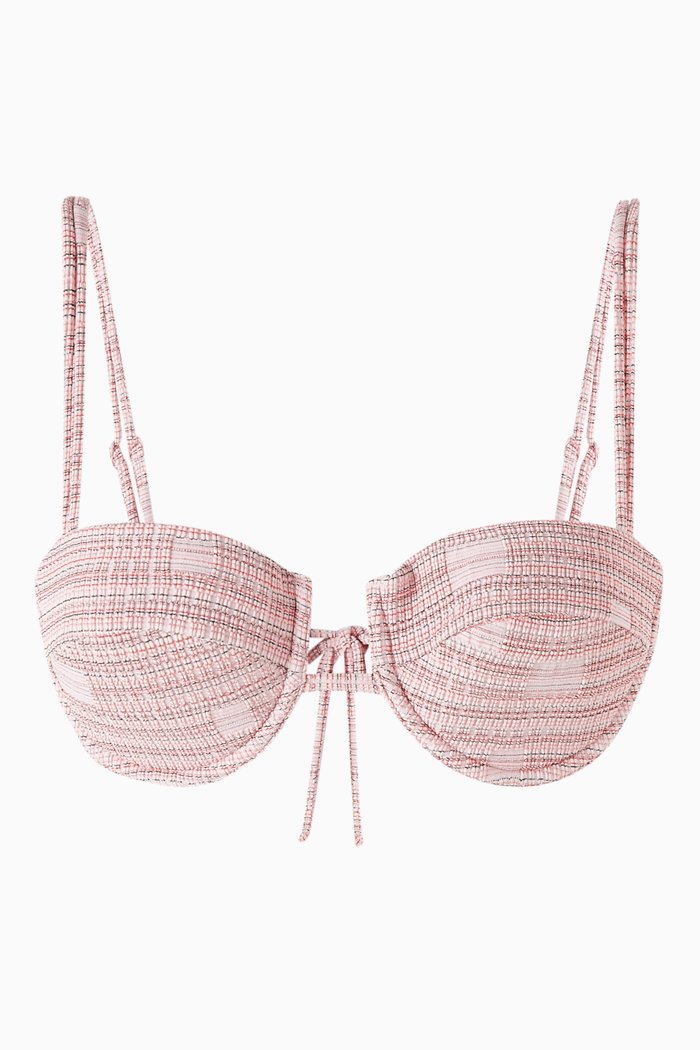 

Lais Underwire Bikini Top in Stretch Nylon, Pink
