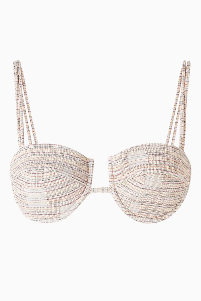 

Lais Underwire Bikini Top in Stretch Nylon, Multicolour