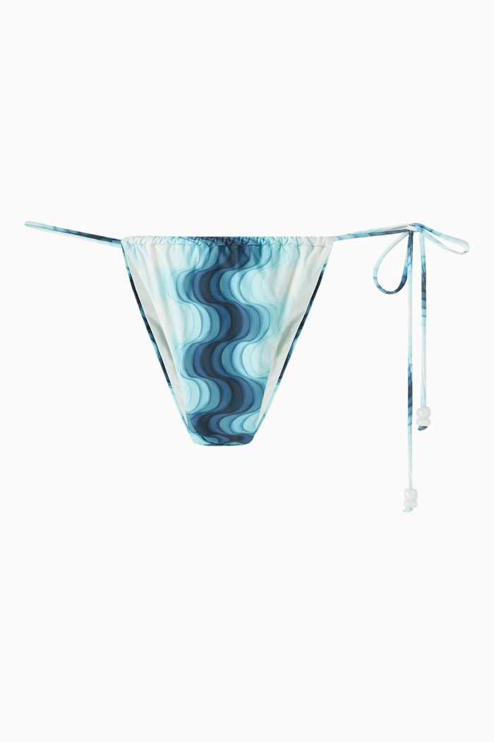 

Livia Micro Bikini Brief in Stretch Nylon, Blue