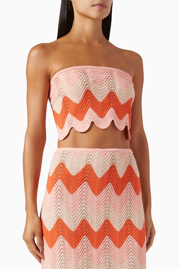 

Somi Open-back Knit Top, Pink