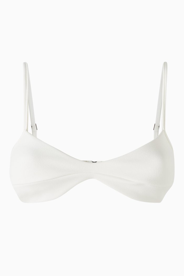 

Monica Bikini Top in Crepe, Neutral