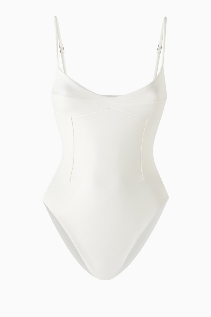 

Monica One-piece Swimsuit in Crepe, Neutral