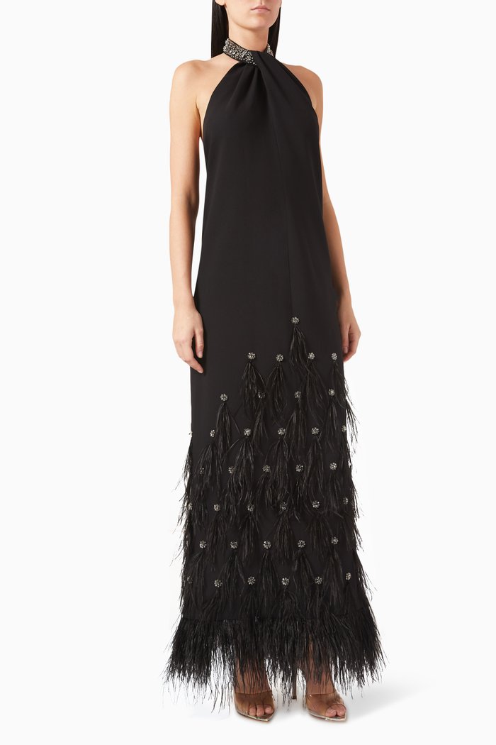 

Vic Gown in Italian Sable, Black