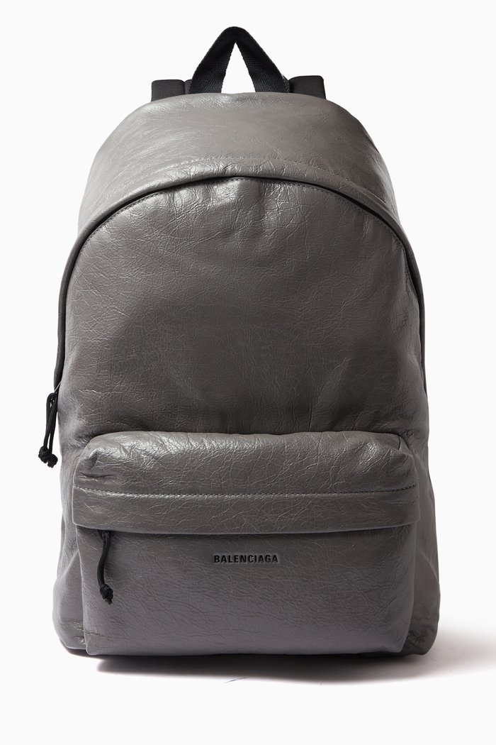 

Explorer Backpack in Leather, Grey