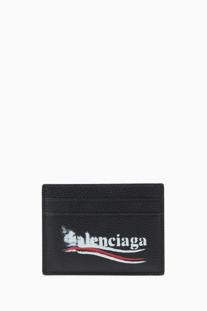 

Cash Cardholder in Grained Leather, Black