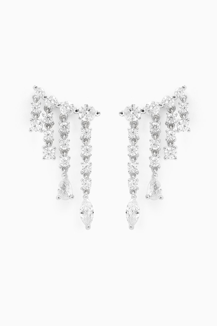 

Quadruple Dangling Earrings in Sterling Silver