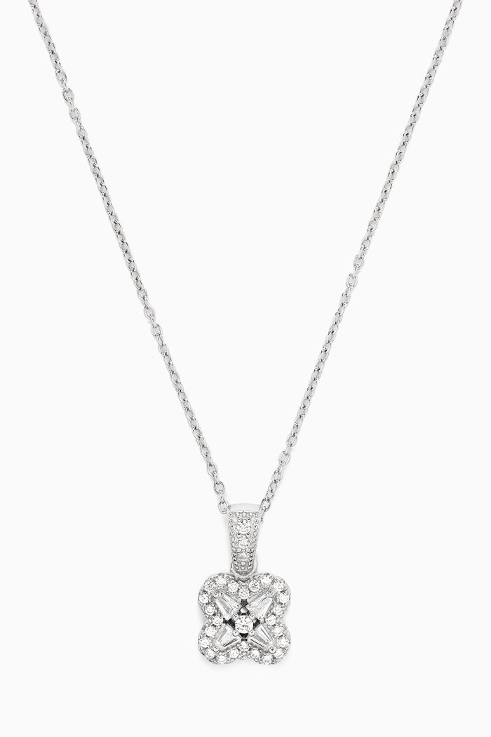 

Mini Stone Necklace in Sterling Silver