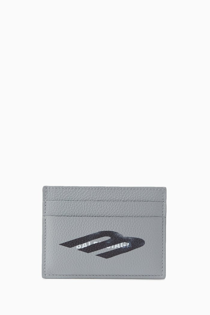

Cash Cardholder in Grained Leather, Grey