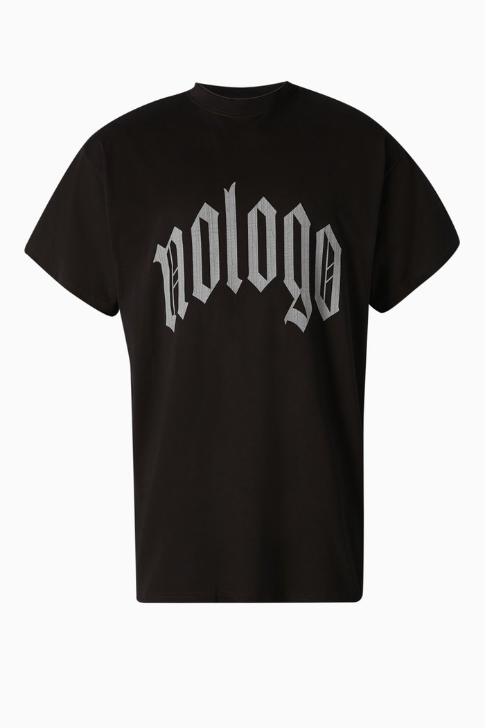 

Unisex Nologo Oversized T-shirt in Vintage Jersey, Black