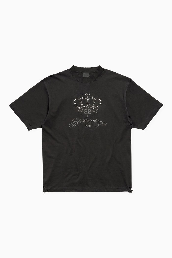 

Unisex BB Motel Medium-fit T-shirt in Vintage-jersey, Black