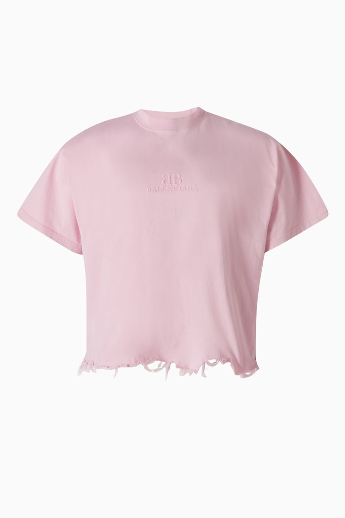 

Unisex BB Classic Cropped Oversized T-shirt, Pink