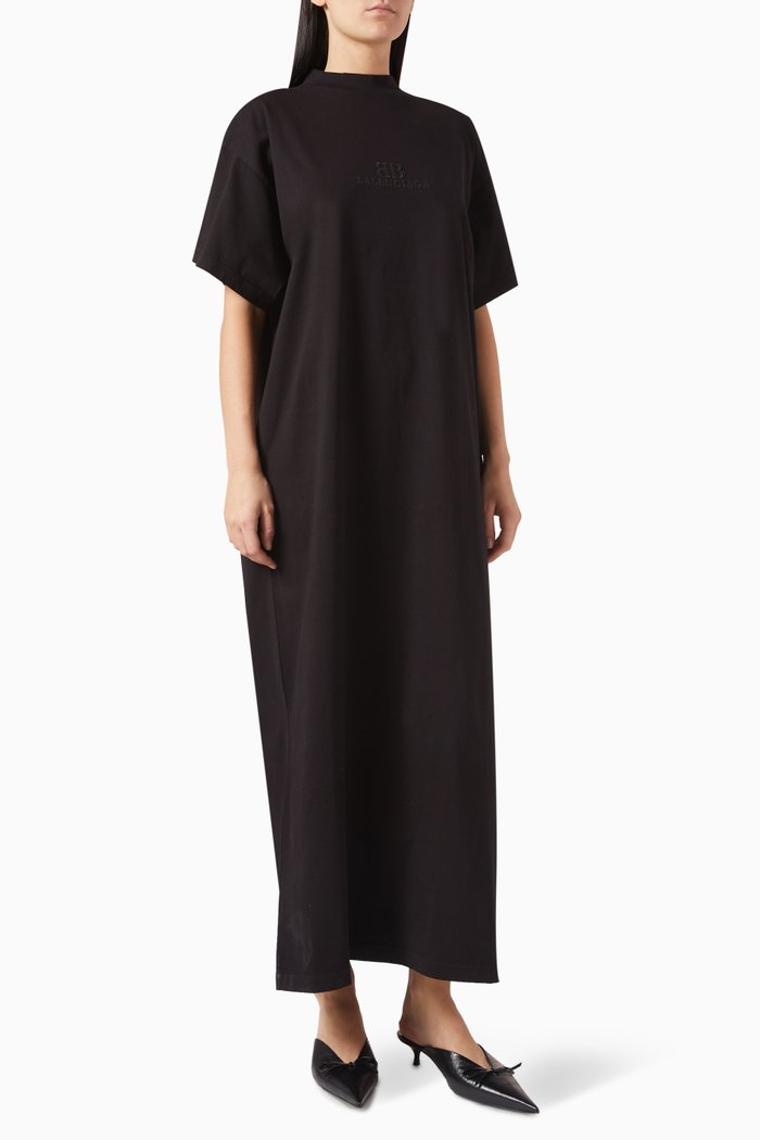 

BB T-shirt Maxi Dress in Jersey, Black