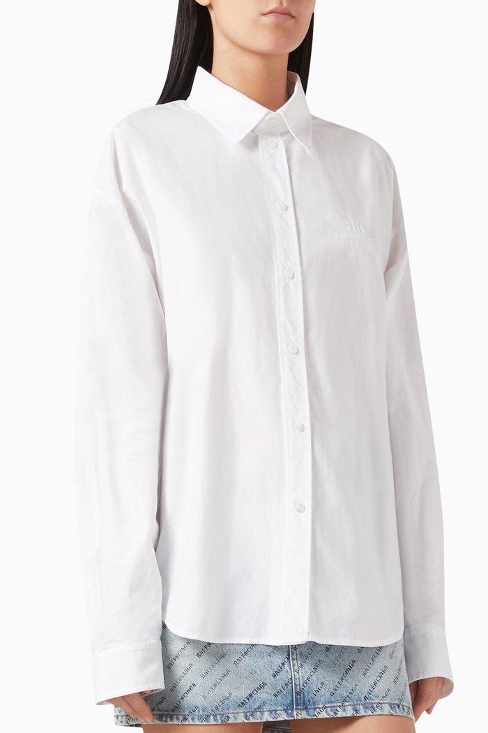 

BB Classic Shirt in Cotton Poplin, White
