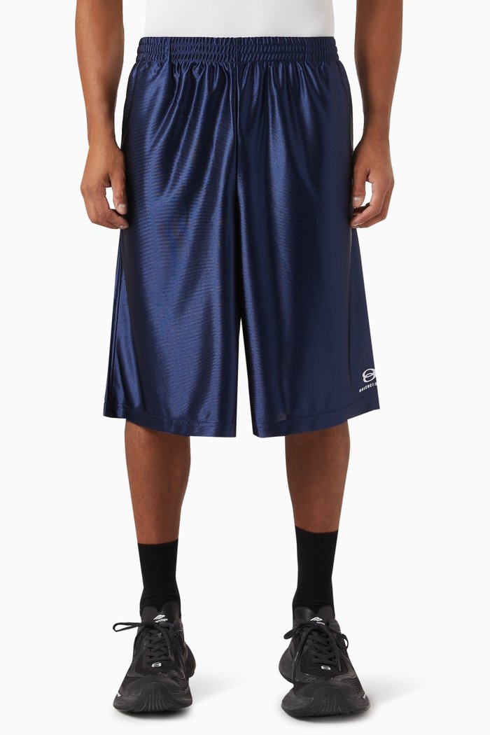 

Unity Sports Icon Basketball Shorts in Laminated Jersey, Blue
