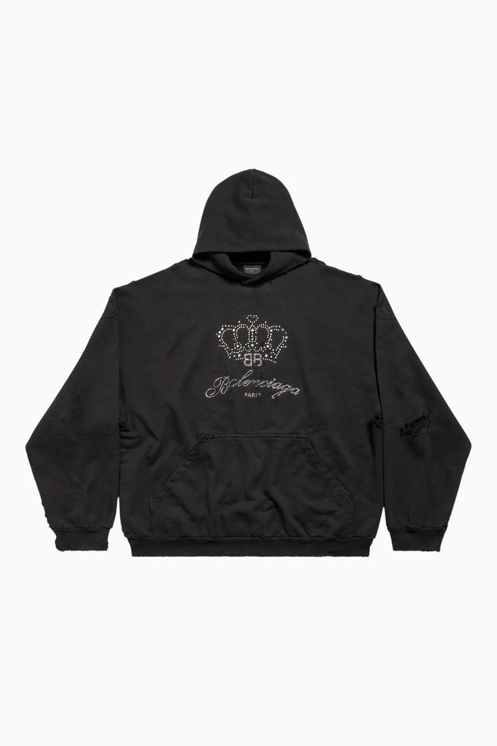 

Unisex BB Motel Oversized Hoodie in Archetype Fleece, Black
