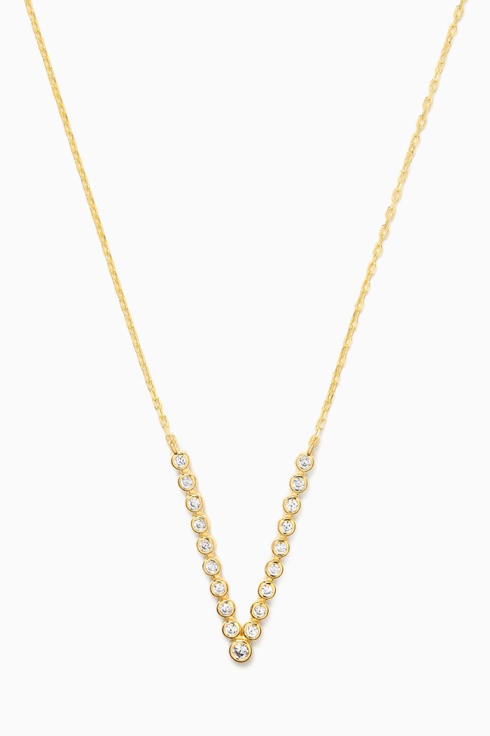 

Layered V Necklace in Rose gold-plated Sterling Silver