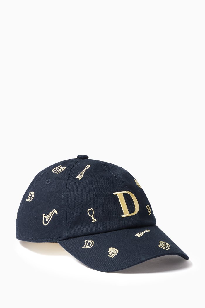 

La Casquette Univers Drôle Baseball Hat in Cotton, Blue