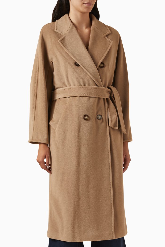 

Madame Coat in Wool & Cashmere, Brown