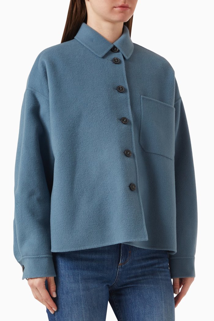 

Emiro Jacket in Virgin Wool, Blue