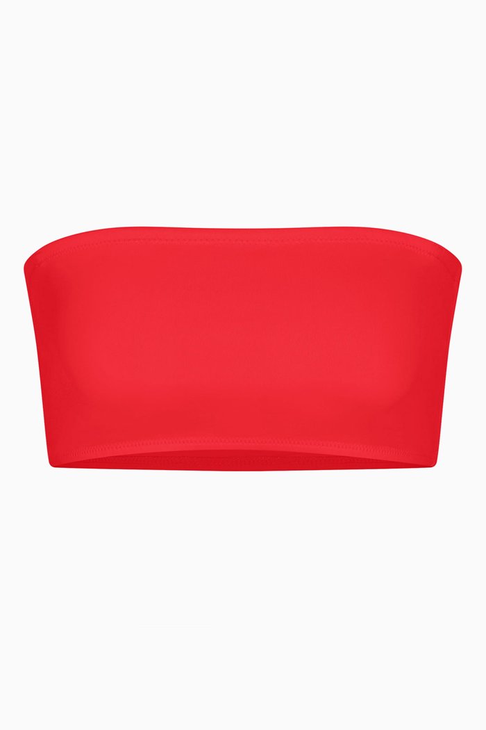 

Bandeau Bikini Top, Red