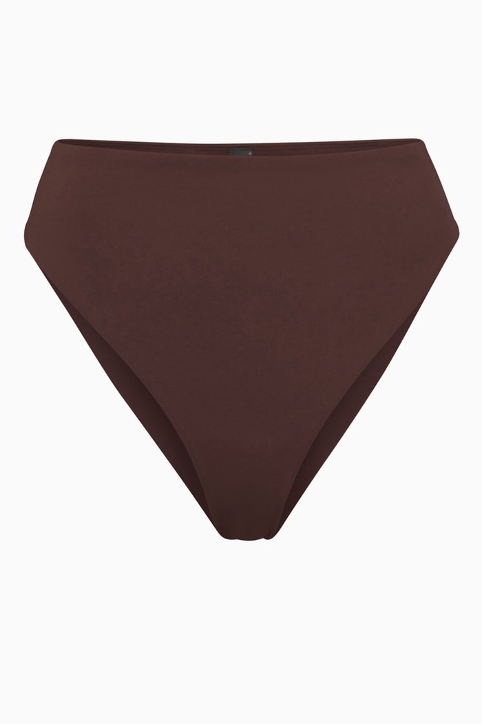 

Mid-waist Bikini Briefs, Brown
