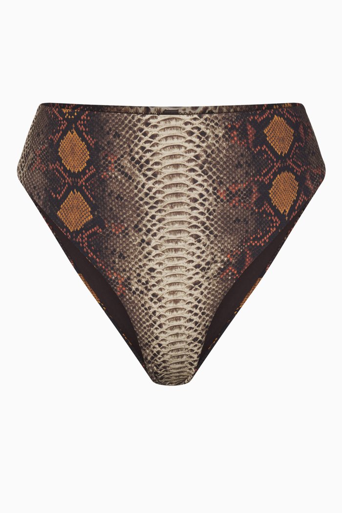 

Mid-waist Bikini Briefs, Brown