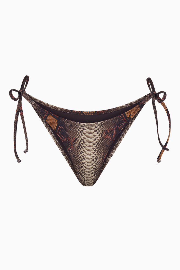 

Dipped Tie Bikini Briefs, Brown