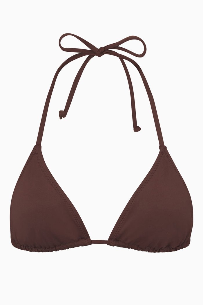 

Triangle Bikini Top, Brown