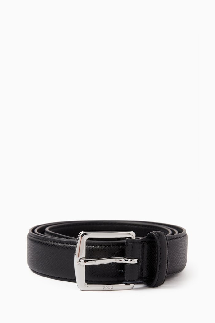 

Belt in Saffiano Leather, Black