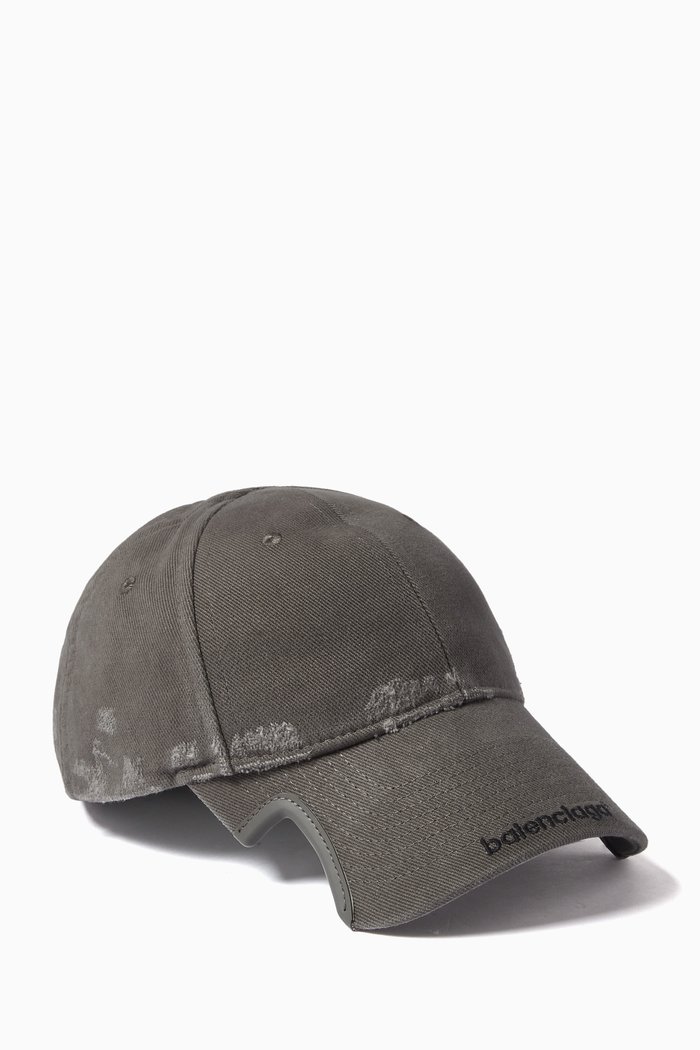 

Logo-embroidered Cap in Cotton Drill, Grey
