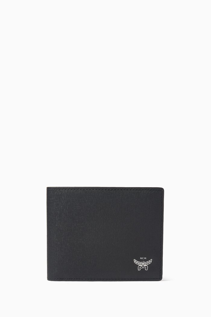 

Small Himmel Wallet in Leather, Black