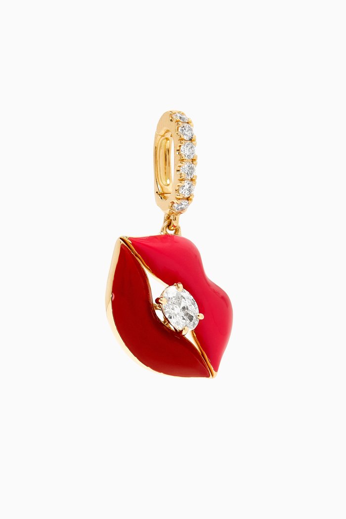 Sugar Lips Clip-on Charm in 18kt Yellow Gold