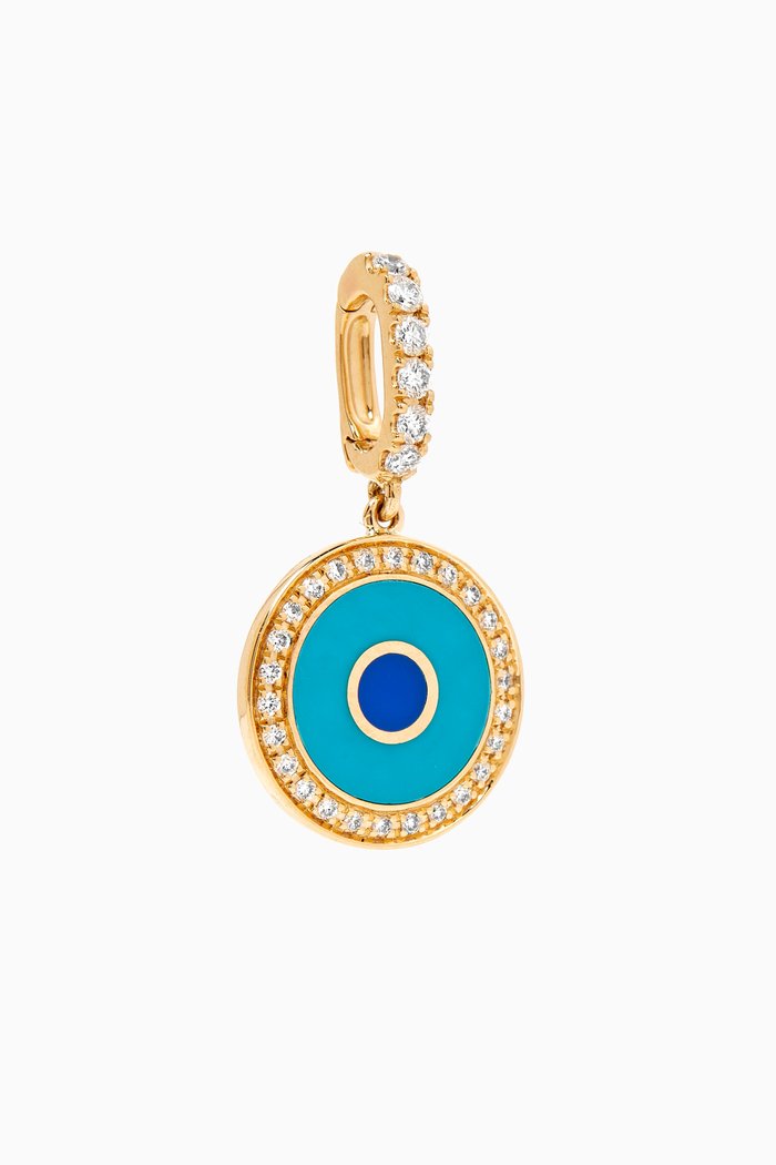 

Crazy Eye Clip-on Charm in 18kt Yellow Gold