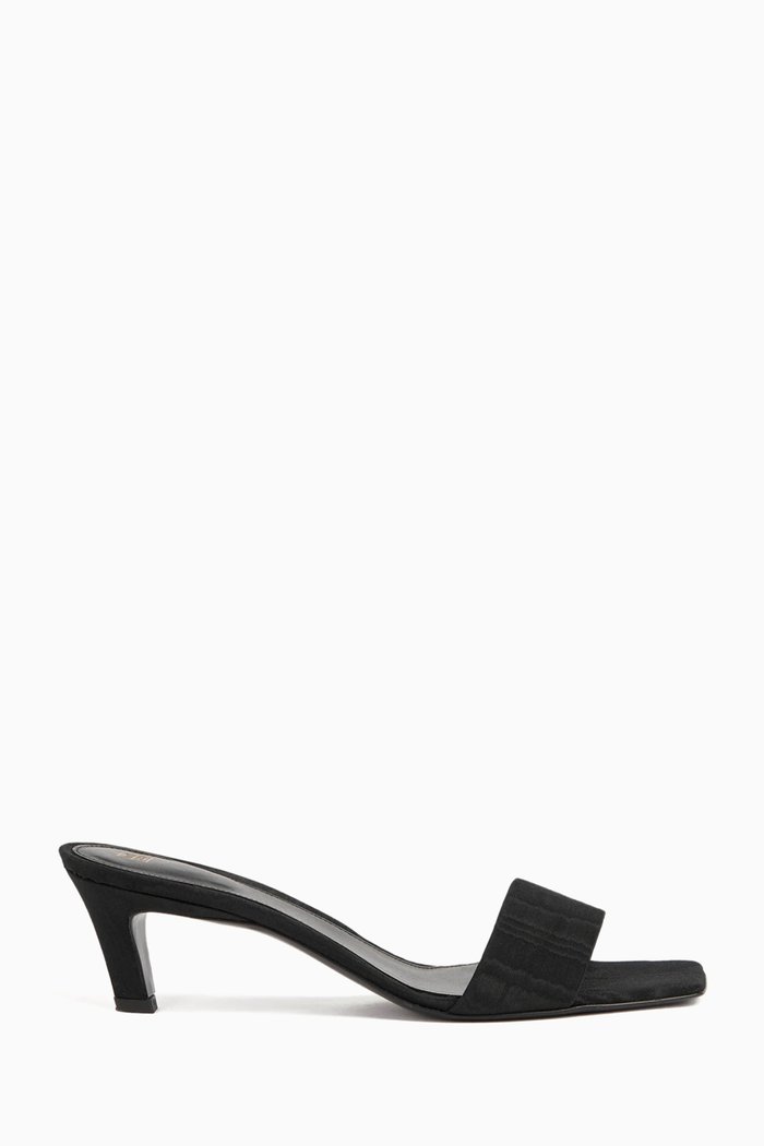 

Mule Sandals in Moiré, Black