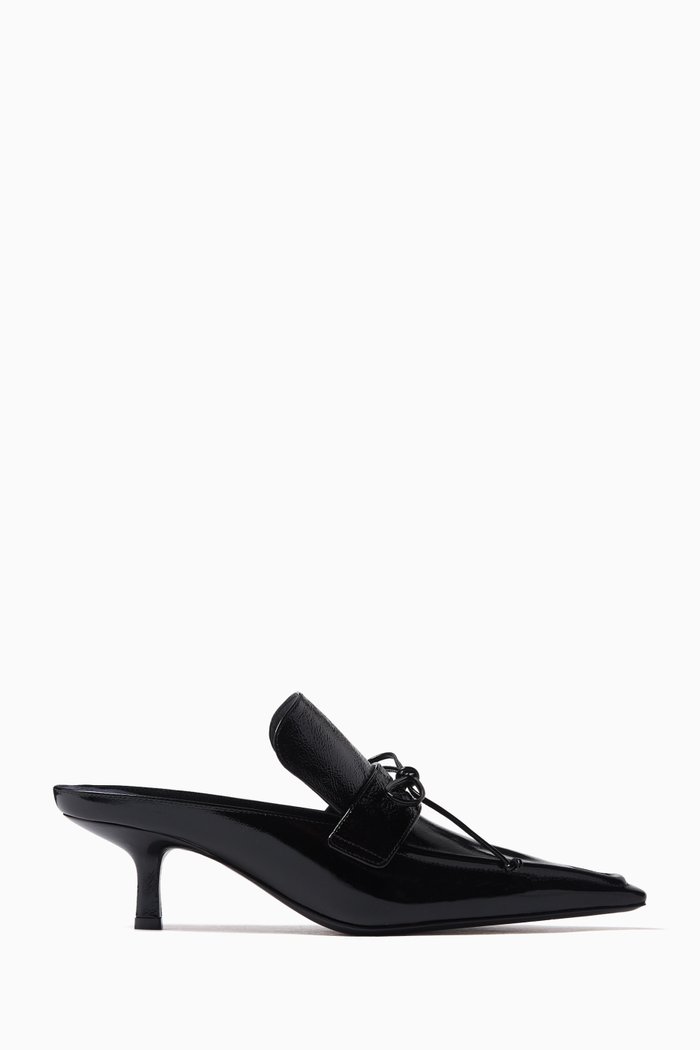 

Sovereign Square Toe Mules, Black