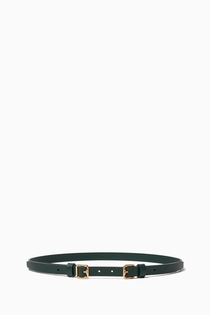 

Double B Belt in Leather, Green