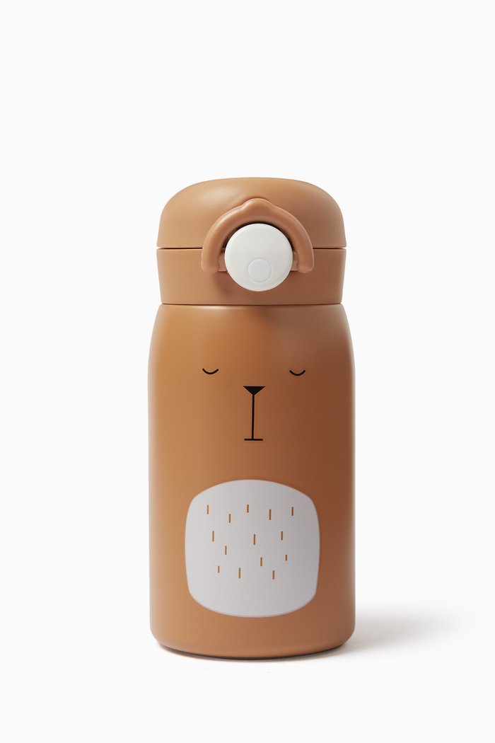 

Small Bear Water Bottle, Brown