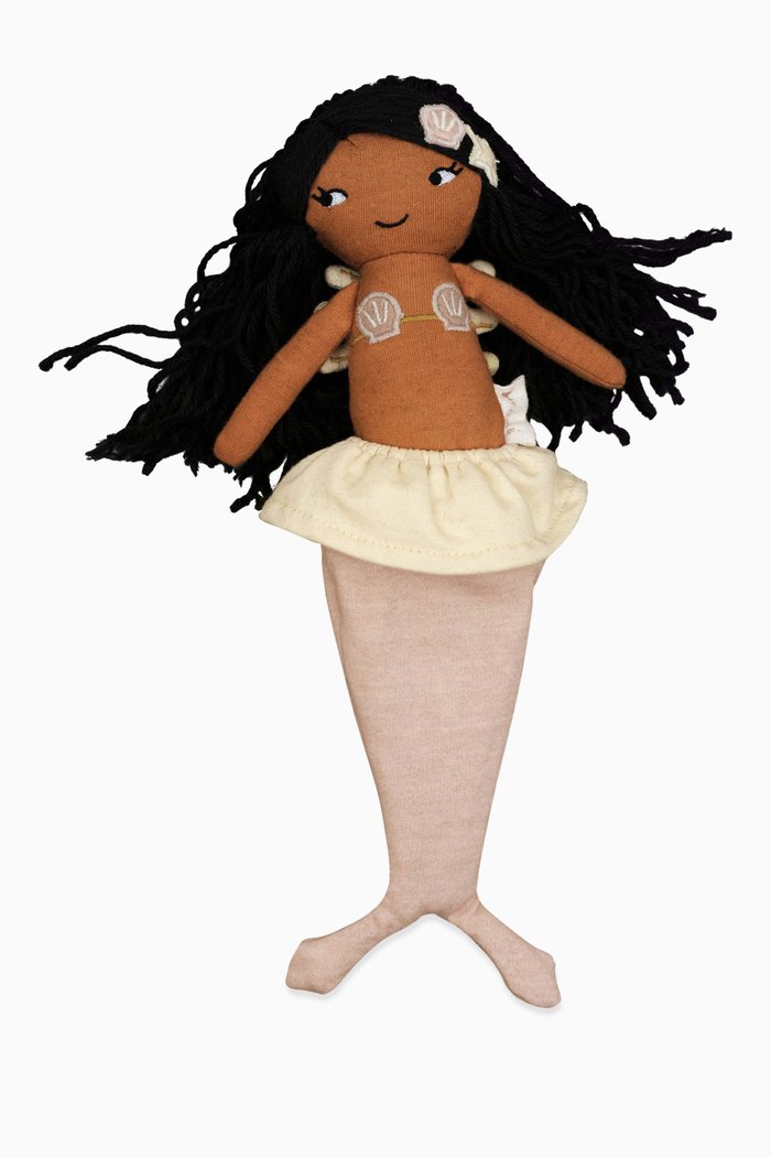 

Corali Mermaid Doll in Organic Cotton, Pink