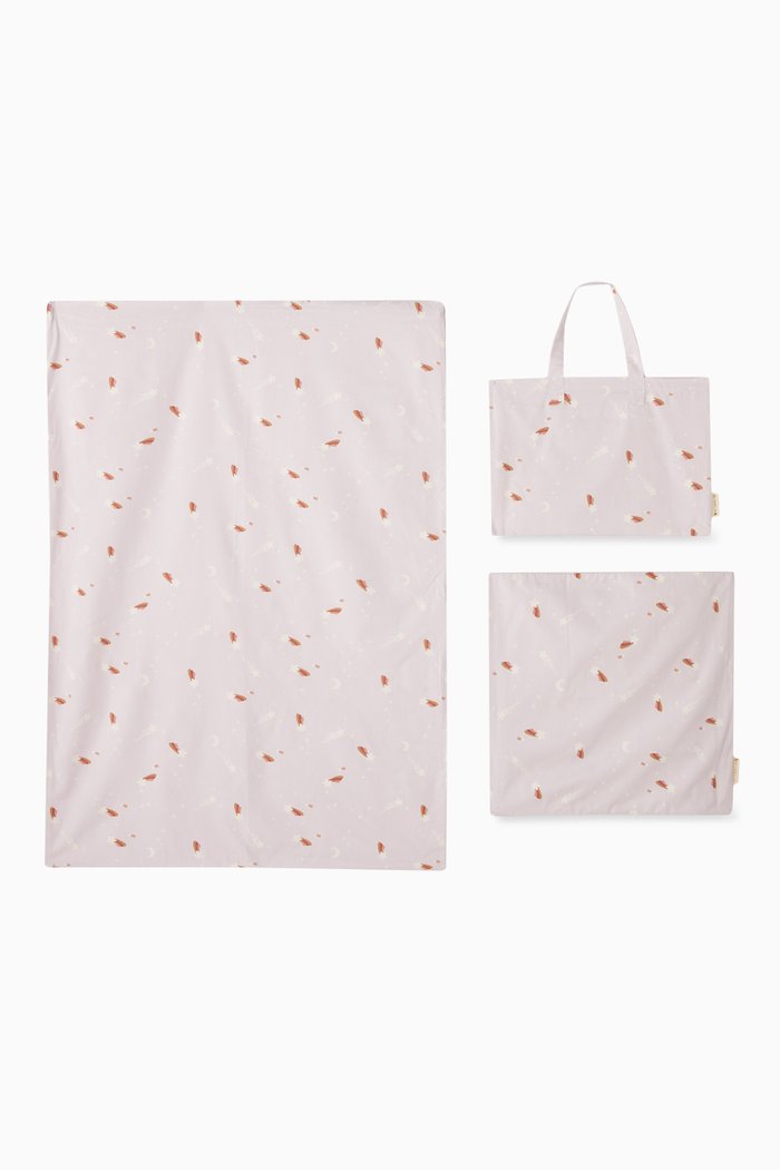 

Shooting Star Bedding in Organic Cotton, Pink