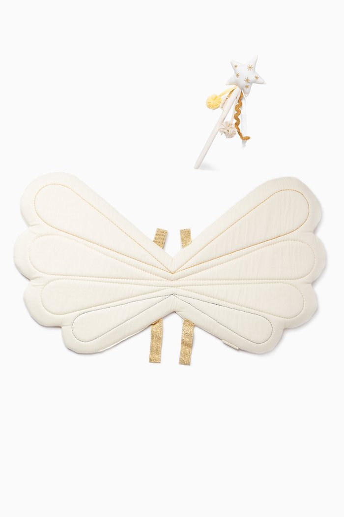 

Wings & Wand Gift Set in Organic Cotton, Neutral