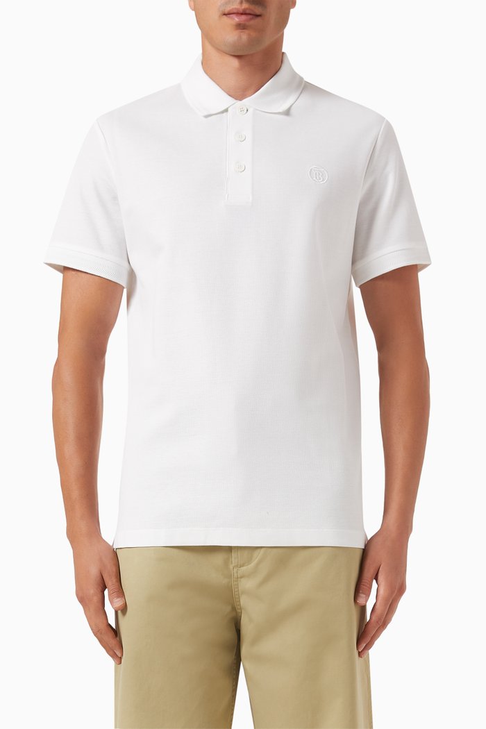 

Eddie Polo Shirt in Cotton, White