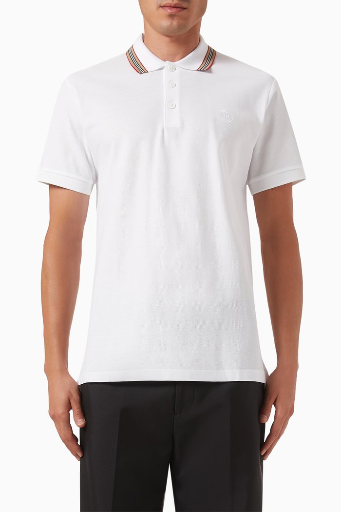 

Pierson Polo Shirt in Cotton Piqué, White